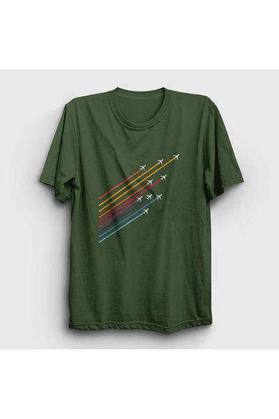 Presmono Μπλουζάκι Unisex Khaki Pilot Airplane - 411558 ττ
