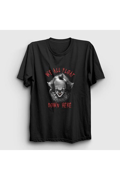 Presmono Μπλουζάκι Unisex Black Float Pennywise Stephen King It 371373 ττ