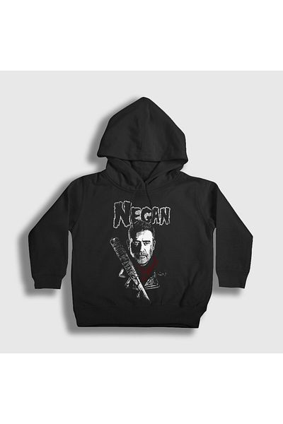 Presmono Унисекс детски черен суитшърт с качулка Negan Smith The Walking Dead 390398tt