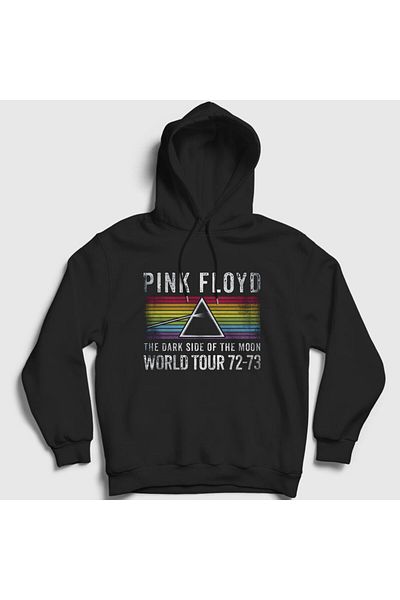 Presmono Унисекс суитшърт с качулка от черното световно турне Pink Floyd 342427tt