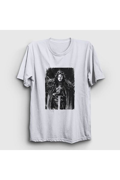 Presmono Μπλουζάκι Unisex White Jon Snow Τηλεοπτική σειρά Game Of Thrones 359933 ττ