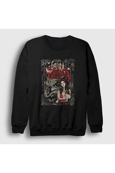Presmono Унисекс черен суитшърт Universe Gojira 414408tt