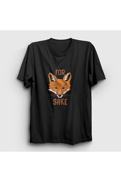 Presmono Унисекс черна тениска For Fox Sake Fox 400828tt