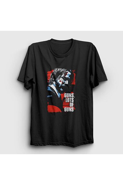 Presmono Μπλουζάκι Unisex Black Lots Of Guns John Wick 406840 ττ
