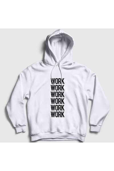 Presmono Unisex Λευκό Εργασία Εργασία Φούτερ Rihanna με κουκούλα 342148 ττ