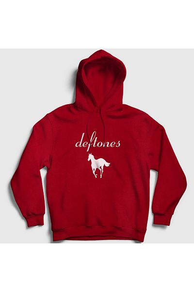Presmono Суитшърт с качулка Deftones Horse Red - 380991tt