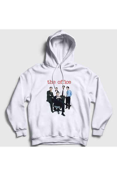 Presmono Unisex Λευκή αφίσα V2 Array The Office Hooded φούτερ 345898 ττ