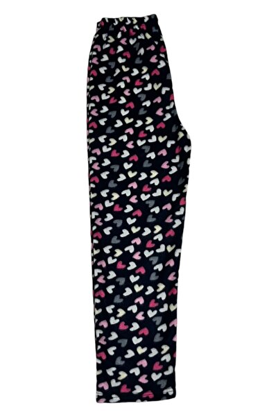 MODA YILDIZ Pantaloni de pijama din fleece pentru femei cu talie elastică de ...