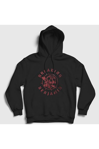 Presmono Φούτερ Unisex Black Bolt Breaking Benjamin Hooded 376848 ττ