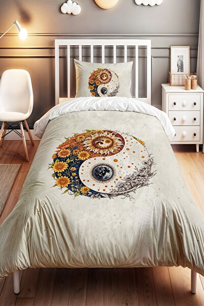 EVPANYA Bohemian Day and Night Balance Patterned Single Baby Kids Duvet Cover...