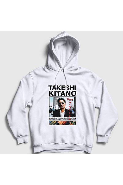 Presmono Φούτερ με κουκούλα Unisex White Beat Takeshi Kitano 368460 ττ