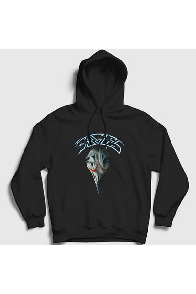 Presmono Φούτερ με μαύρη κουκούλα με λογότυπο Eagles V2 Unisex - 383821 ττ