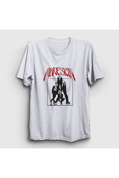 Presmono Μπλουζάκι Unisex White Cover Band Maneskin 356878 ττ