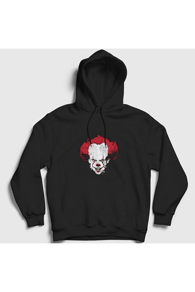 Presmono Унисекс черен суитшърт с качулка Pennywise Stephen King 372507tt