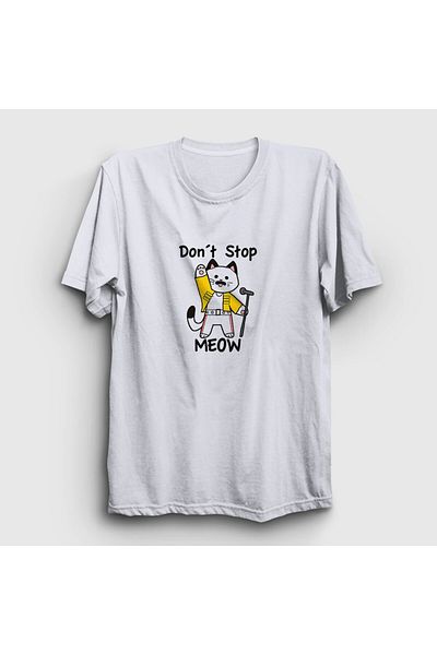 Presmono Μπλουζάκι Unisex White Meow Queen Freddie Mercury 407650 ττ