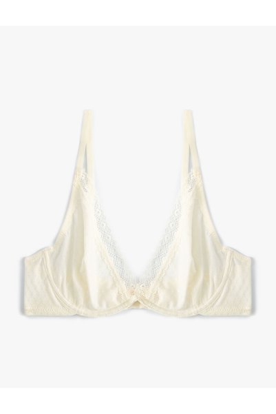 Koton Underwire Unpadded Bra with Lace Detail