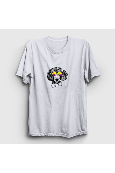Presmono Μπλουζάκι Unisex White Poodle Dog Dog 409727 ττ
