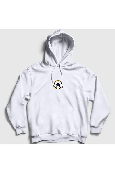 Presmono Φούτερ με κουκούλα με μπάλα ποδοσφαίρου Unisex με λευκό λογότυπο 419380 ττ