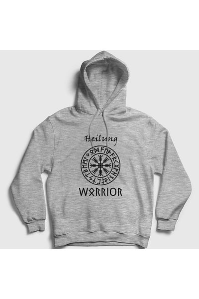 Presmono Φούτερ με κουκούλα Unisex Grey Warrior Heilung 415131 ττ
