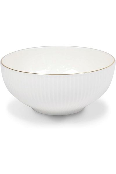 ORCHID 5.5" NEW BONE CHINA EMBOSSED BOWL  ROYAL