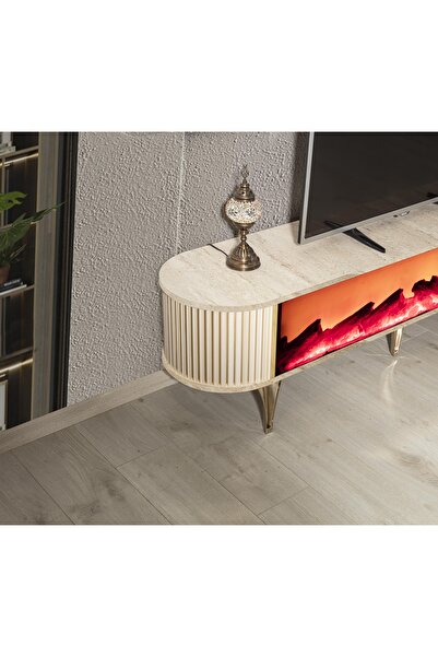 Home DEREN ŞÖMİNELİ BLUETOOTH'LU TV SEHPASI