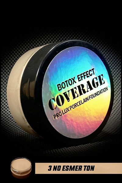 studio cosmetic كريم أساس بورسلين بتأثير بوتوكس - هدية، 3 خافي عيوب بدون تغطية، غطاء مكثف