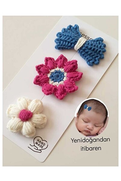 Kadın Girişimciler Atölyesi Newborn Baby Buckle 3-Piece Clip Baby Hairless Ba...