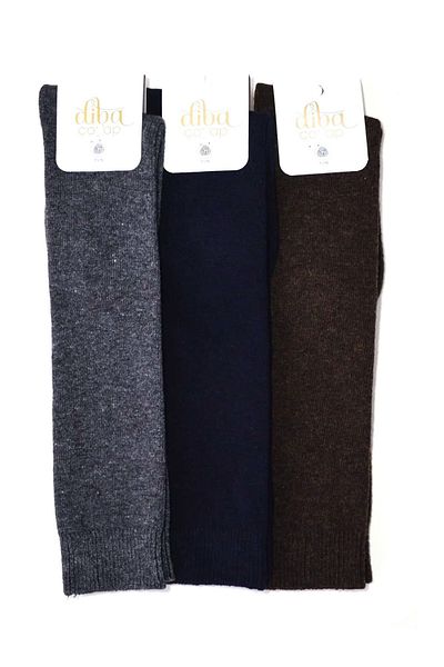 Nitesheys 3 Pcs Lambswool Wool Diba Below Knee Winter Women's Long Leggings Socks Black Grey Coffee Boot Boot Stocking