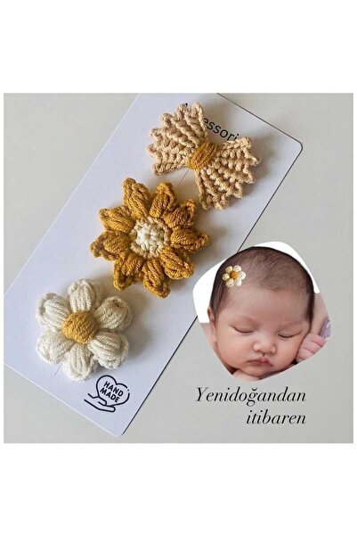 Kadın Girişimciler Atölyesi Newborn Baby Buckle 3-Piece Clip Baby Hairless Ba...