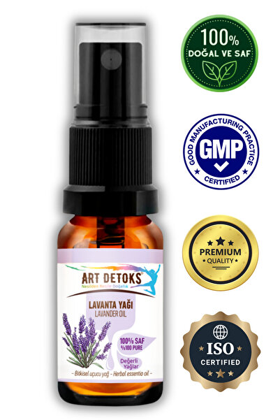 Art Detoks Lavanta Yağı 10ml Sprey Başlık %100 Saf Ve Doğal