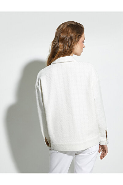 Koton Kapsa s klopou košile s kovovým třpytivým zapínáním na perleťové knoflíky