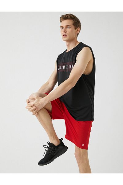 Koton Slogan Printed Athlete Tank