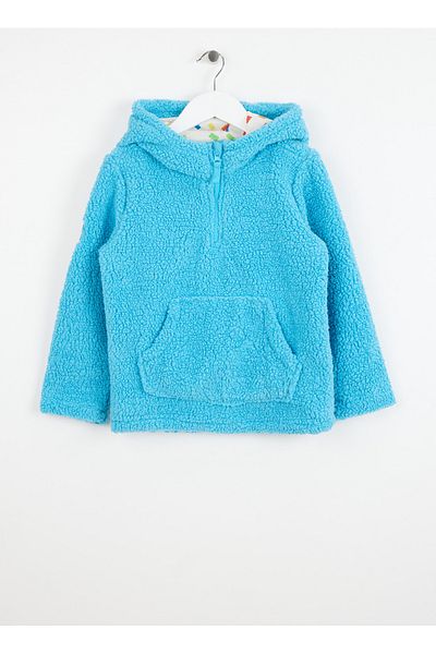 Haribo Top din fleece pentru bărbați albastru uni HRBTXT410