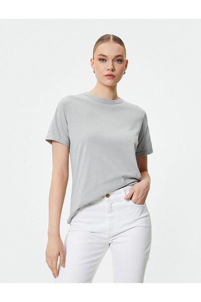 Koton Crew Neck Basic Cotton Short Sleeve T-Shirt