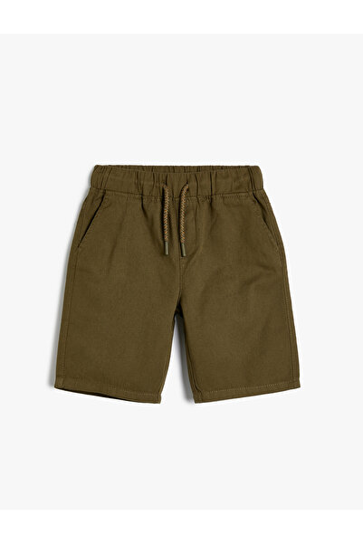 Koton Pantaloni scurți de bază, buzunar în talie, bumbac