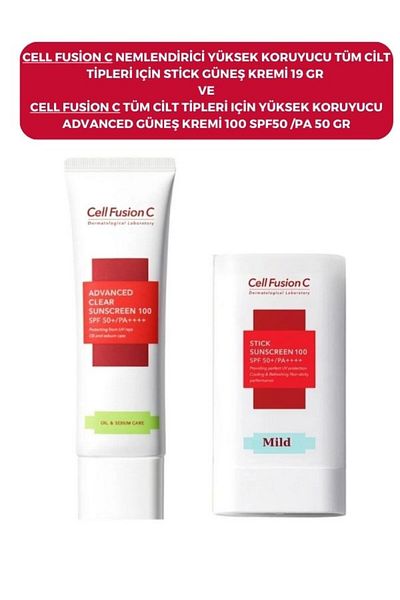 Cell Fusion C High Protective Advanced Sun Cream - All Skin Types Aquatica Stick