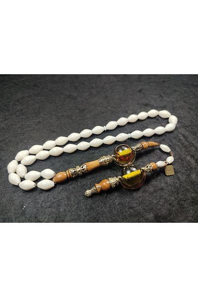 İskeçe Exclusive Nothing Elsewhere!! !Hakan Rock Master's Artifact Special Design Silver Embroidery Camel Bone Certified 6180