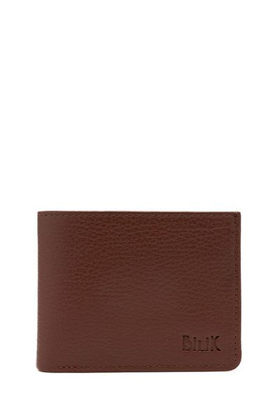Bilik Deri Ανδρικό πορτοφόλι καφέ-ρολαξ Bsh 1404