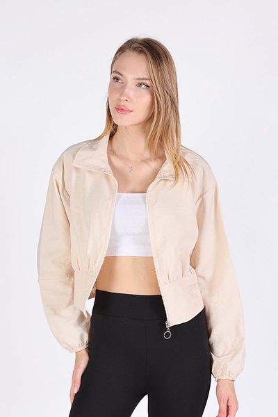 Rays Stone Color 4296A Model Jachetă scurtă cu fermoar în față