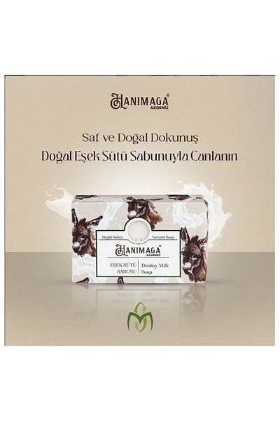 Hanımağa 100 جرام صابون حليب حمار البحر الأبيض المتوسط - حليب الحمار