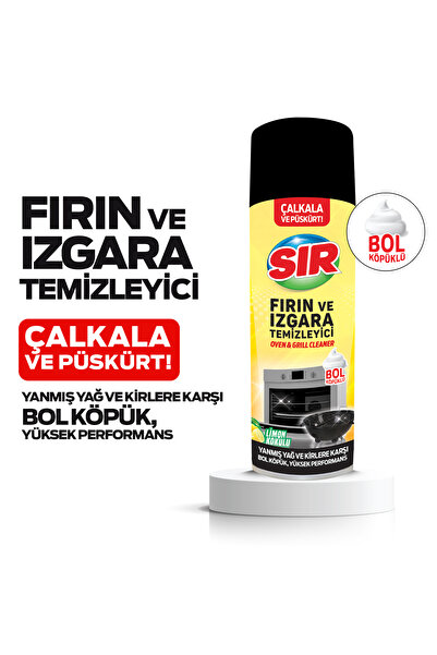 Sır Fırın ve Izgara Temizleyici Köpük 500 ml