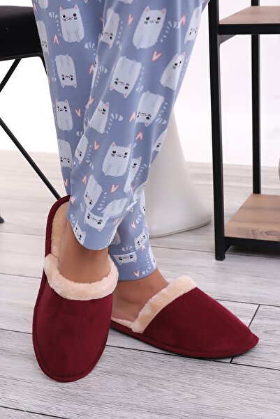 Wordex U050 Unisex Χειμερινές Παντόφλες Εσωτερικού Χώρου Γούνινες Μάλλινες Χειμερινές Παντόφλες