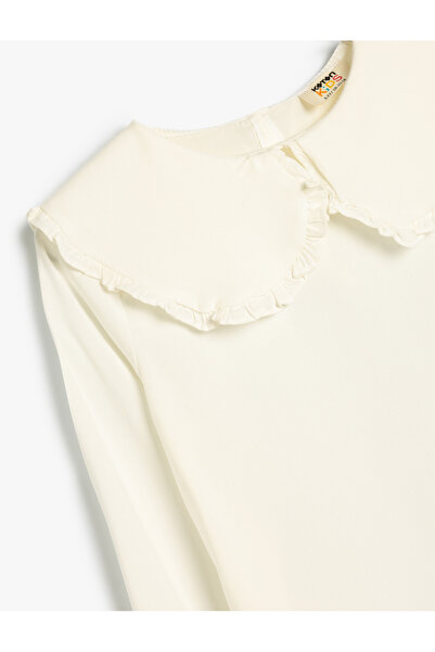 Koton Bluză lat guler bebeluș cu mânecă lungă din viscoză