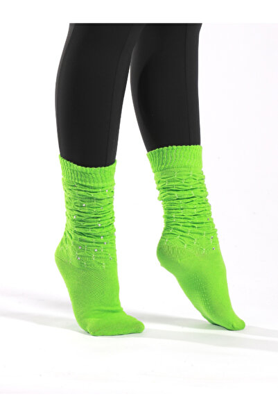 Muse Of Socks Fully Caldo Yeşil Kaydırmaz Pilates Ve Yoga Çorabı