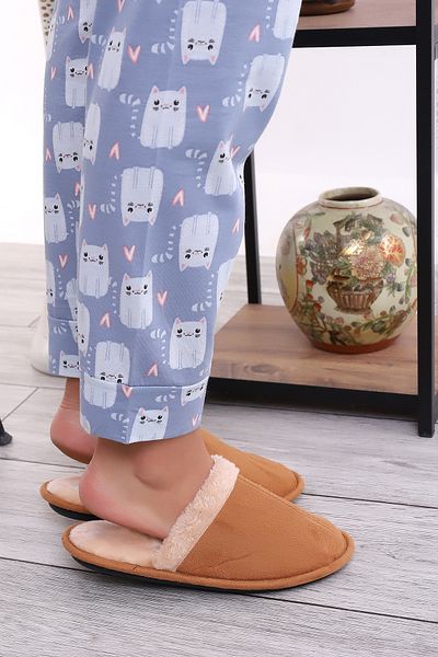 Wordex Unisex Χειμερινές Παντόφλες Εσωτερικού Χώρου Γούνινες Μάλλινες Χειμερινές Παντόφλες