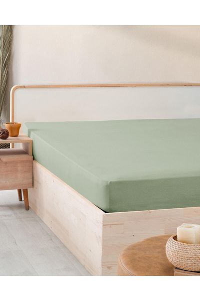 COTTONMANIA Vevv 303 - 100% Extra Pure Cotton 200X200 cm Fitted Sheet