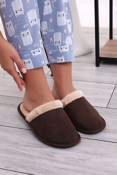 Wordex U050 Unisex Χειμερινές Παντόφλες Εσωτερικού Χώρου Γούνινες Μάλλινες Χειμερινές Παντόφλες