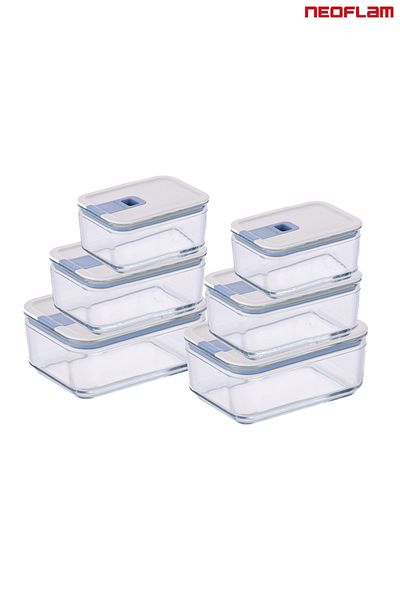 NEOFLAM Perfect Seal Cam Saklama Seti 6 Parça