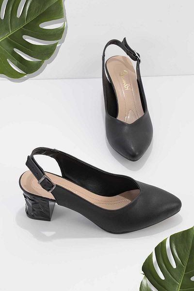 Bambi Black Women's Classic Heeled Shoes K01688071109