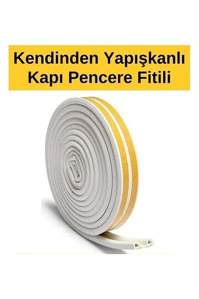 Rodex White Ribbed Window Tape - 9*6mm, 2*3M/Box, D Typ